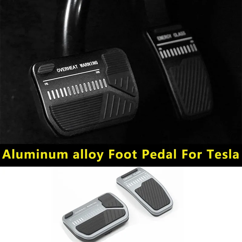 Tesla Model 3 Y-Non-Slip Foot Pedal Pad Cover Aluminum Automatic Gear Brake Accelerator Car Interior Accessories