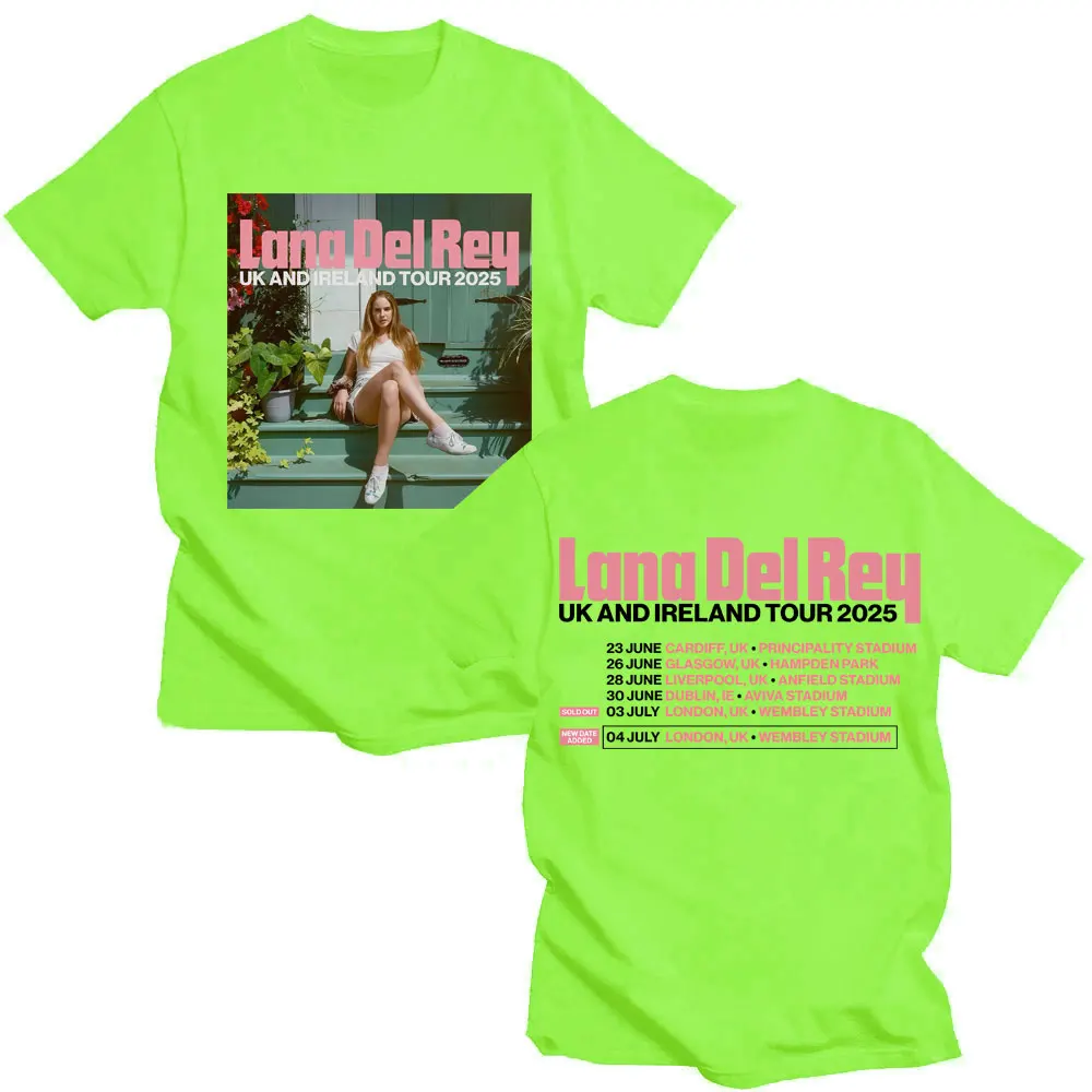 Lana Del Rey UK and Ireland Tour 2025 T Shirt Men Women Hip Hop