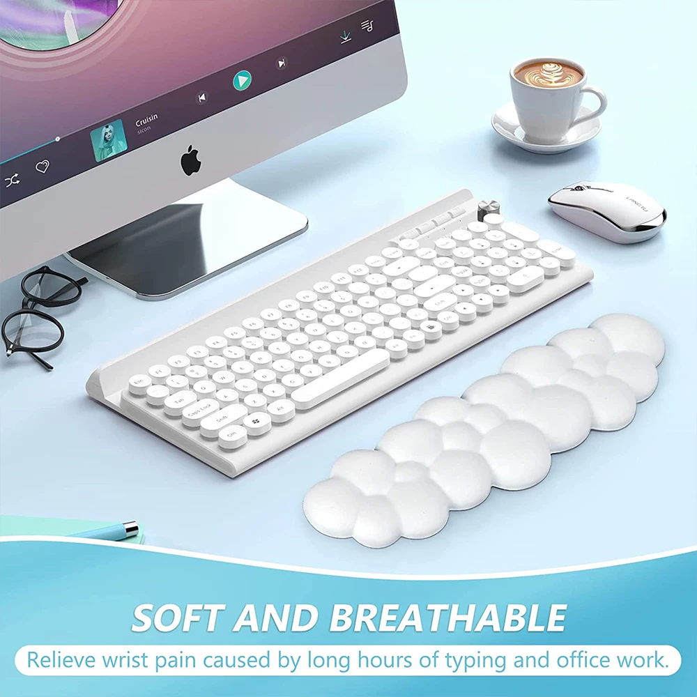 Cloud Memory-Foam Ergonomic Keyboard Wrist Support