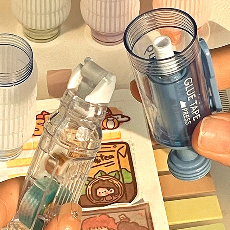 투명 도트 디스펜싱 양면 테이프 교체 가능 리필 핸드북 도트 접착제 문구류 학교 사무용품 문구류