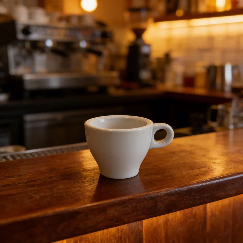 فناجين اسبريسو سيراميك 80مل | أكواب قهوة سميكة فاخرة | تصميم أنيق وعصري