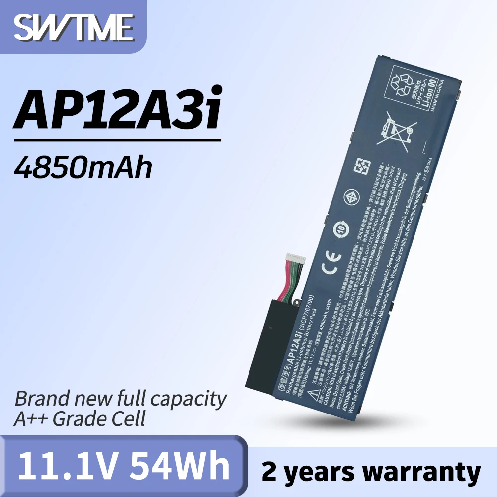 Batteria Per Laptop Ap12A3I Per Acer Aspire Timeline Serie M3 Ultra U M3-581Tg M5-481Tg M3-481Tg Muslimexap12A4I