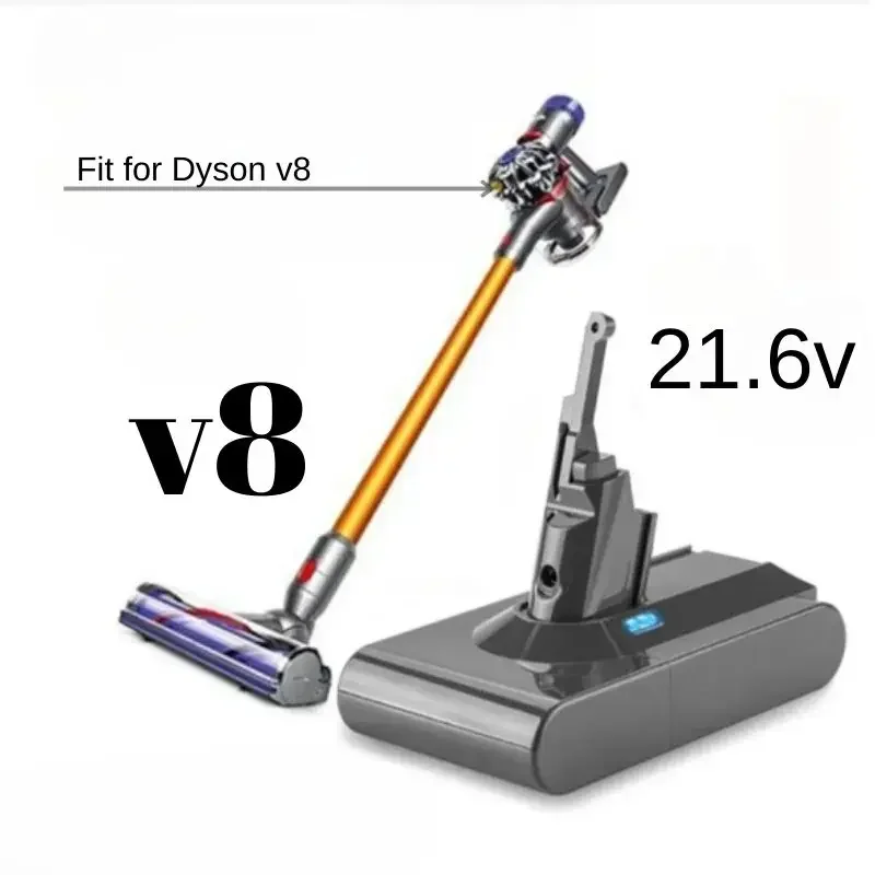 Vacuum Cleaner Battery 6800mAh 21.6V Replacement for Dyson V8 Absolute Cord-Free Handheld Vacuum Cleaner