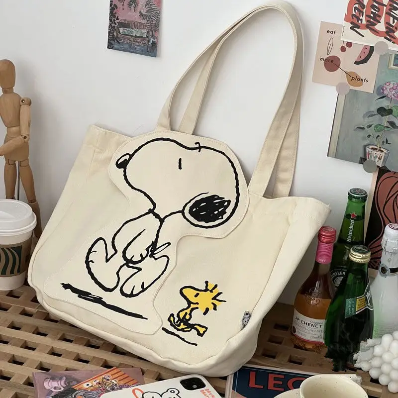 Cute Canvas Bag Cartoon Large Capacity Storage Bags Anime Kawaii Puppy  Shoulder Bag Portable Storage Messenger Bags Schoolbag - AliExpress