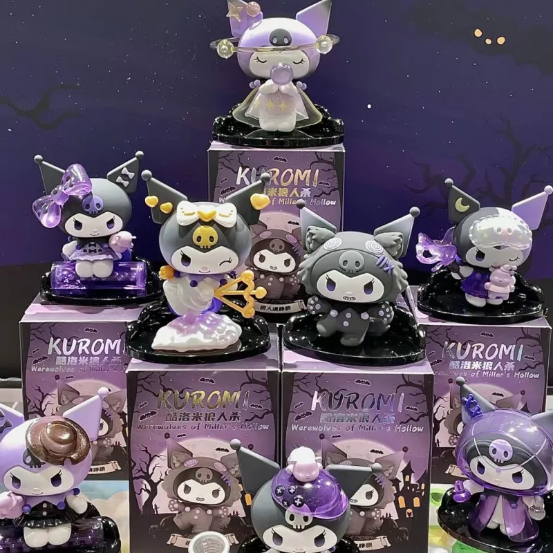 Originale Sanrio Anime Blind Box Figure Kuromi Kawaii Mystery Box Anime Girl Wolf Kill Series Regalo Di Halloween Per I Giocattoli Di Festa