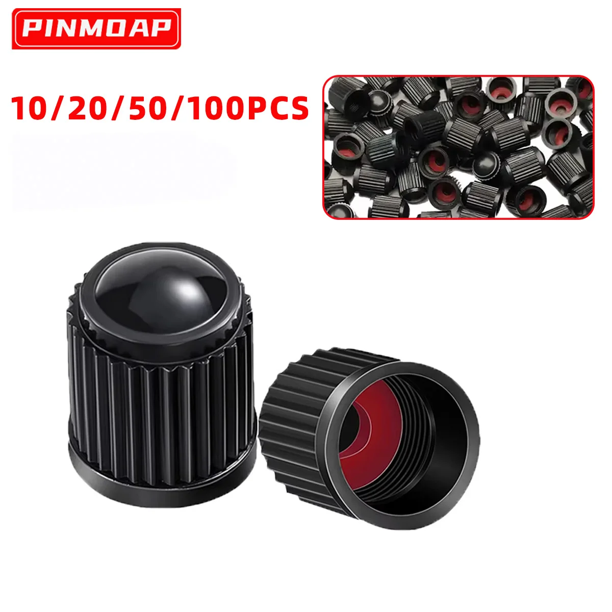 Pack of Tyre Valve Dust Caps for Car Air Nozzles - Tire and Wheel Accessories