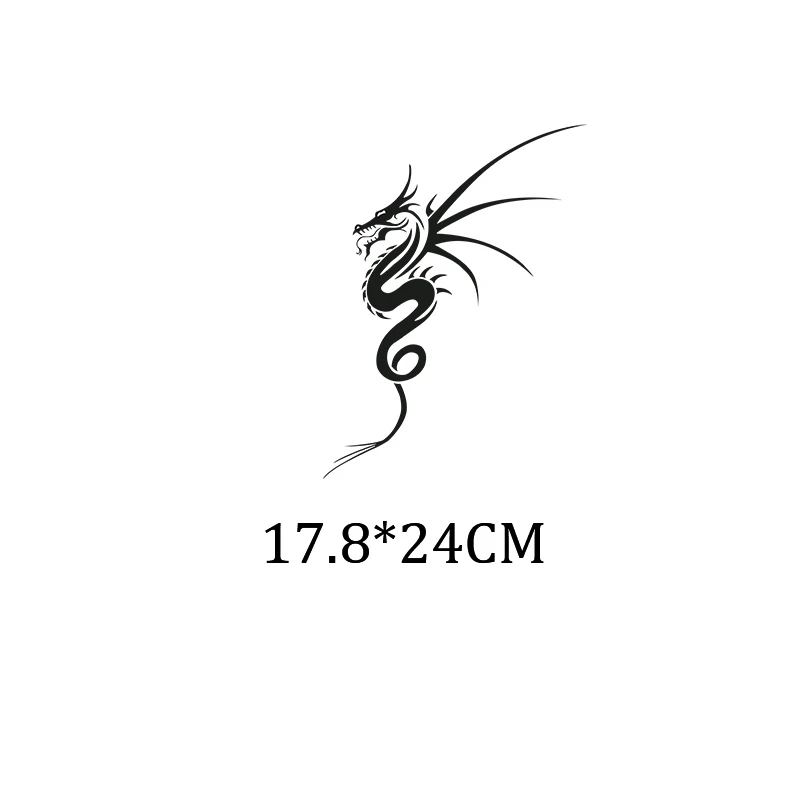 Abstract Tribal Totem Heat Transfer Stickers Iron On Clothes For Men Black Style Applique T-shirt Patches