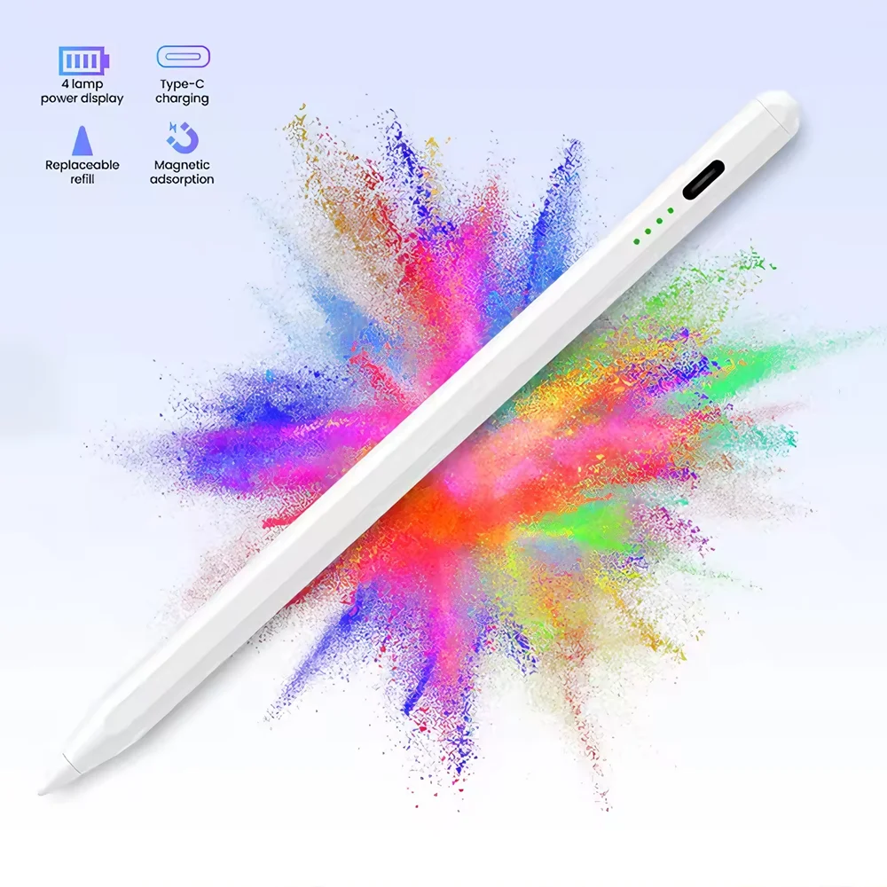 Rechargeable Active Stylus Pen with Bluetooth-Free Connection