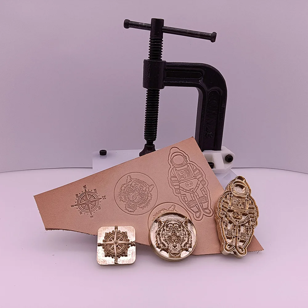 DIY Logo Press Stamping Tool Heavy Duty Leather Embossing Machine