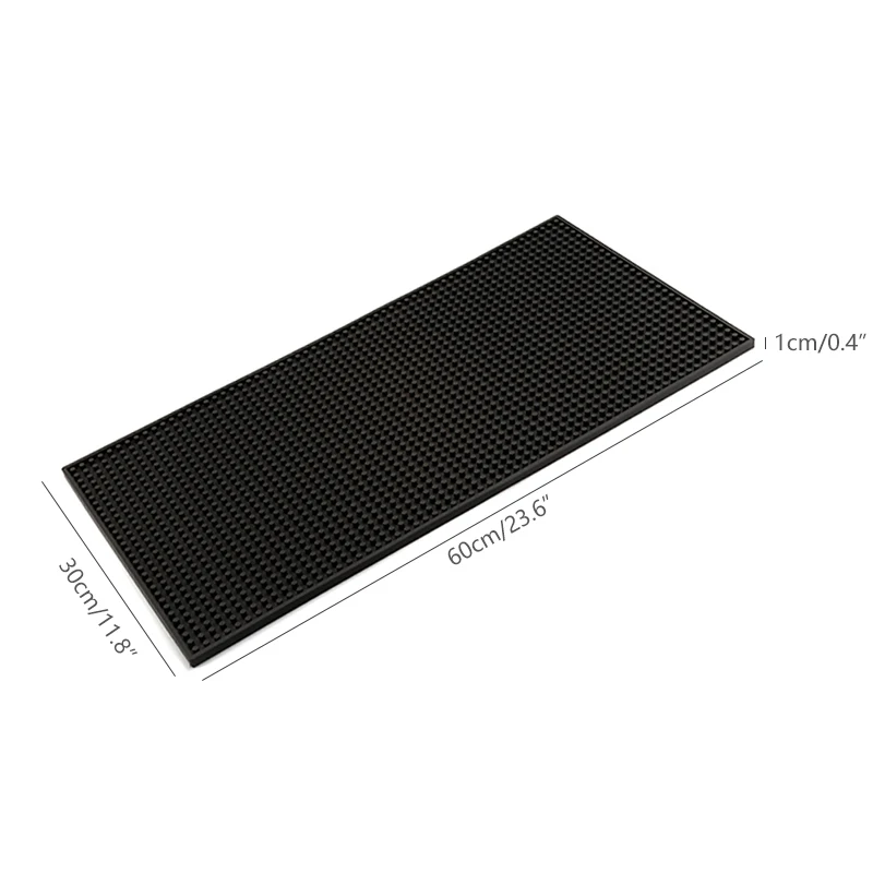 Bar Mat Rubber Anti-slip PVC Coffee Bar Mats Cup Mat Waterproof Heat  Resistant Durable Drain Mat for Home Bar Cafe