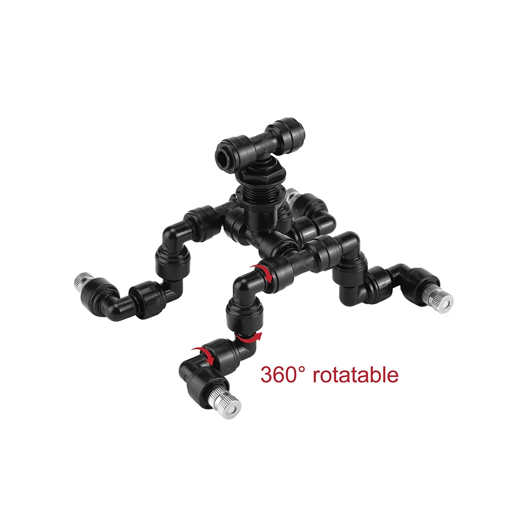 360 Adjustable Reptiles Fogger Mist Sprinkler For Rainforest Tank Aquarium Aquatic Pet for Misting Cooling System