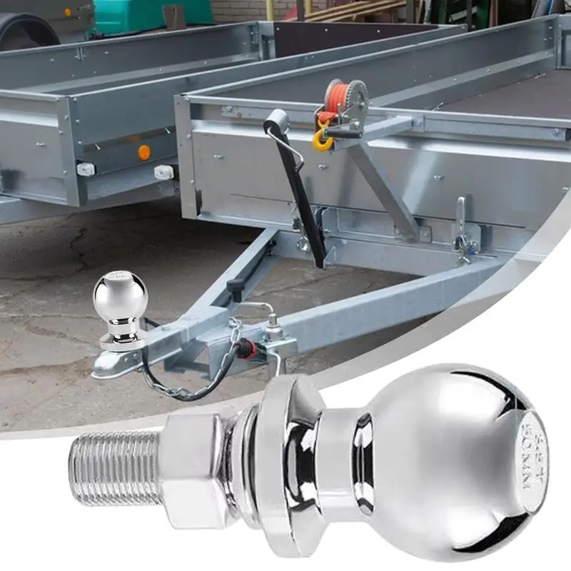 Trailer Hitch Ball 2-Inch Diameter 7700 Lbs Chrome Hitch Heads Ball Heavy Duty RV Trailer For Accessory