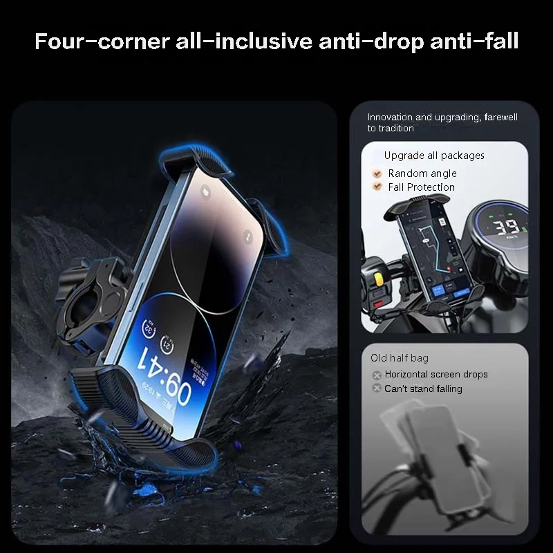 Universal Secure Phone Mount for Motorcycles and Bicycles