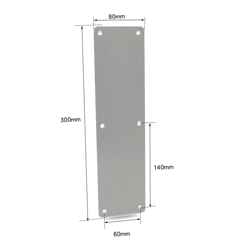 Stainless Steel Door Kick Plate for Interior or Exterior acrylic sign plaques