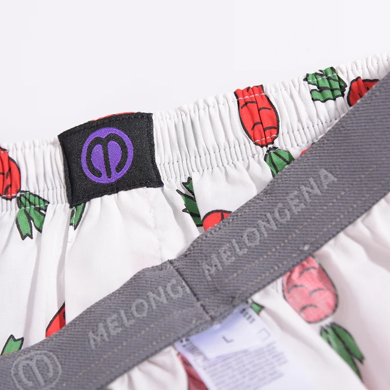 Pure Cotton Casual Men Underwear Boxer Carrot Pattern Sleep Shorts Men Underpants Boxershorts Comfortable Skin Feel Pajama Short