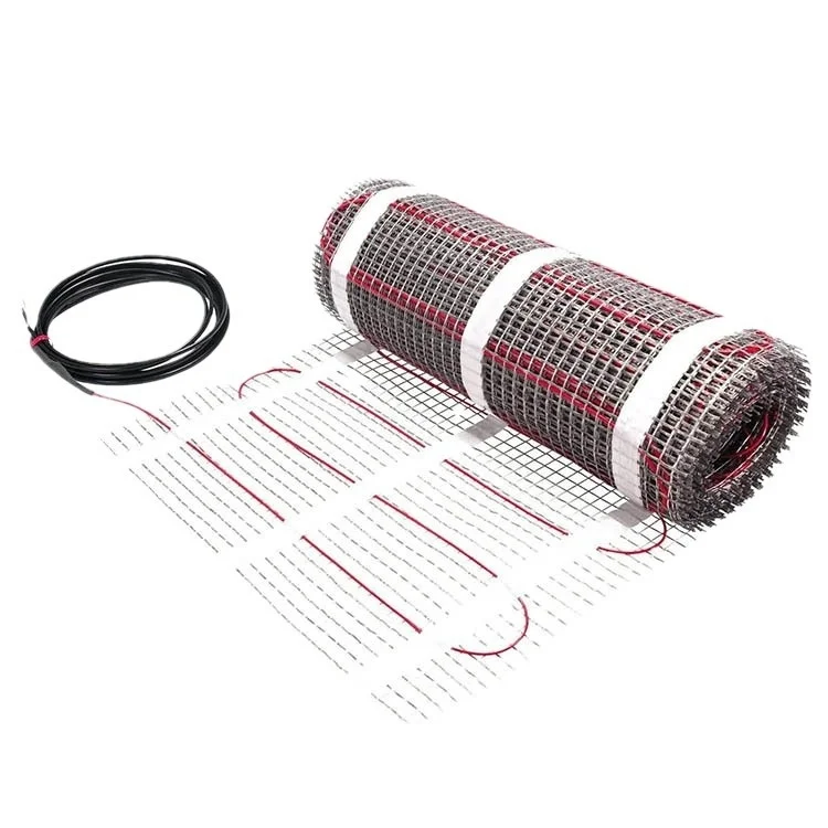 220V 150W/ ㎡   10 ㎡   60 ℃   유리섬유 난방 매트 전기 바닥 난방 매트 욕실 가정용 난방 이중 전도 난방 바닥 매트