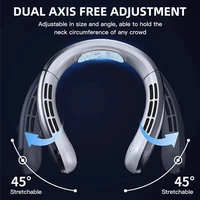 Midea 8000mAh ventilateur de cou suspendu Portable ventilateur de tour de cou sans lame affichage numérique puissance refroidisseur d'air USB ventilateur électrique Rechargeable 4