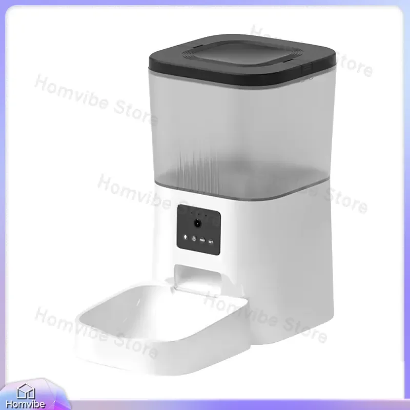 Automatic Cat Feeder with Smart Water Dispenser Stainless Steel Digital Pet Feeder Anti-Blocking Easy Clean for Cats Dogs 2