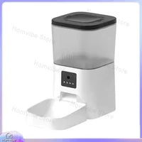 Automatic Cat Feeder with Smart Water Dispenser Stainless Steel Digital Pet Feeder Anti-Blocking Easy Clean for Cats Dogs 2