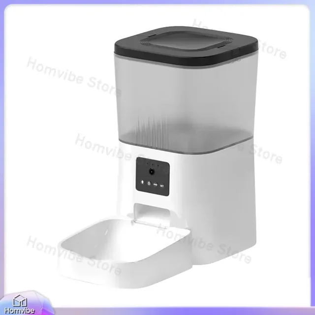 Automatic Cat Feeder with Smart Water Dispenser Stainless Steel Digital Pet Feeder Anti-Blocking Easy Clean for Cats Dogs 2