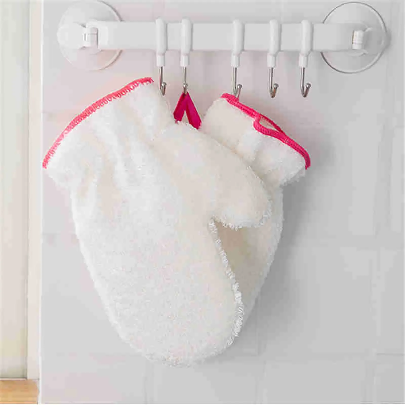 

Многоразовые защитные перчатки для кухни, прочные водонепроницаемые Нескользящие перчатки из бамбукового волокна для микроволновой печи, бытовые инструменты для мытья посуды