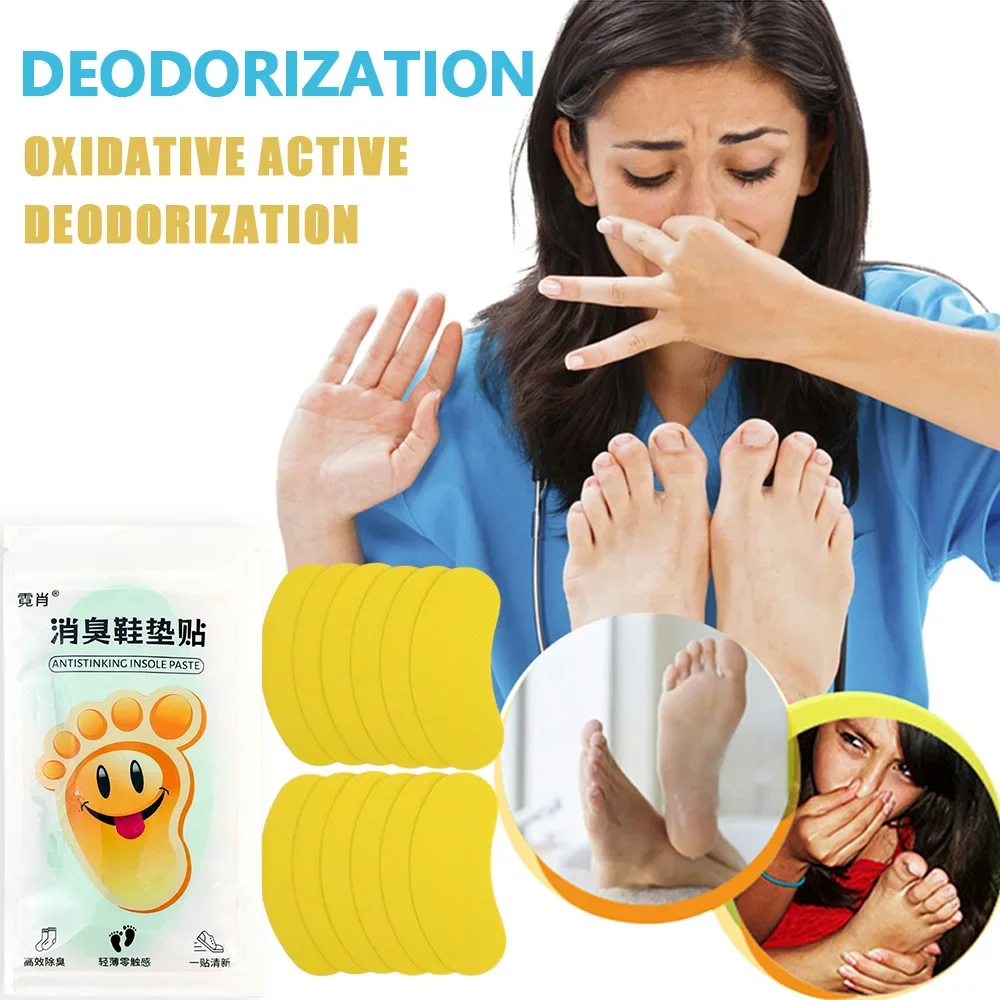 Shoes Deodorant Sticker Deodorant Foot Odor Sneaker Smell Fresh Fruity Aroma Insole Sterilization Stickers 12/60pcs