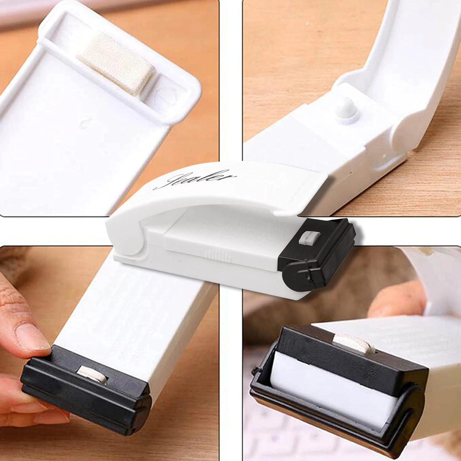 Mini Bag Sealer Heat Sealer Mini Chip Bag Sealer for Plastic Bags Storage Food Snack Cookies Fresh for Food Snack Storage 5