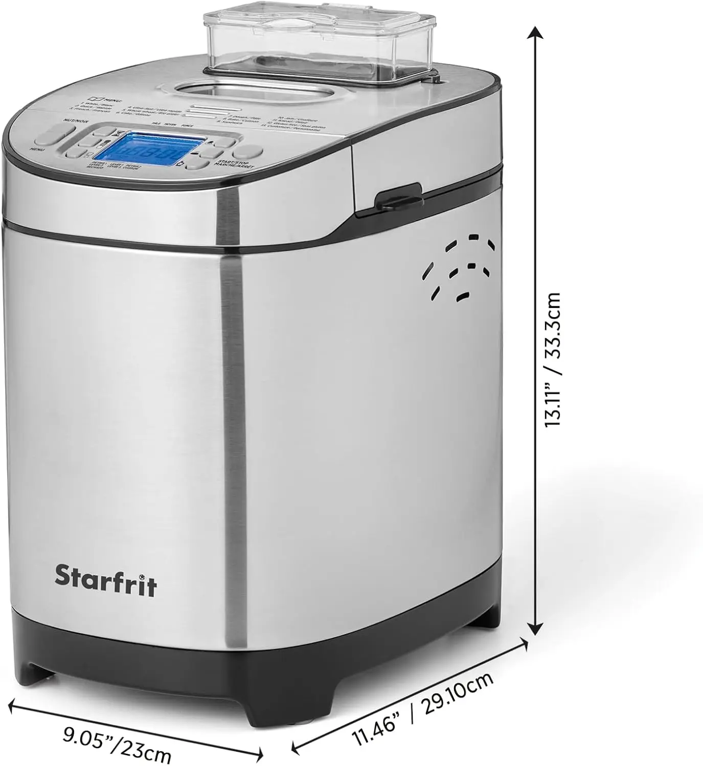 Electric Bread Maker - 2lb Loafs  Non Stick Removable Pan  Automatic Nut Dispenser 13 Preset Programs - 550W 4