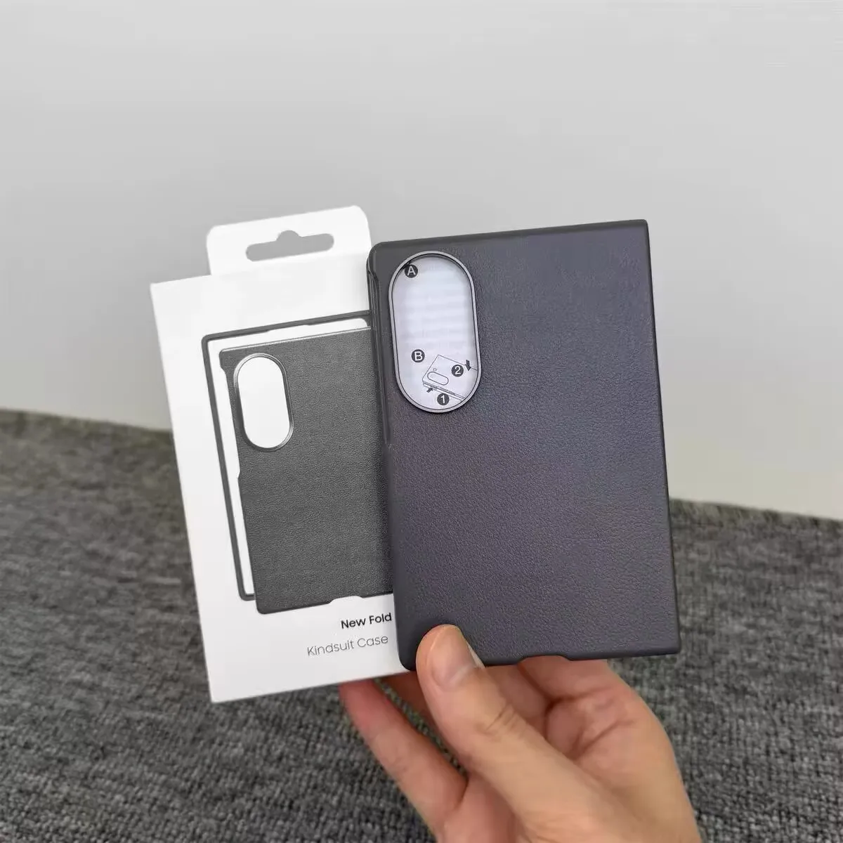 Luxury Leather Shockproof Phone Case - Premium Genuine Back Shell & Wind Cover