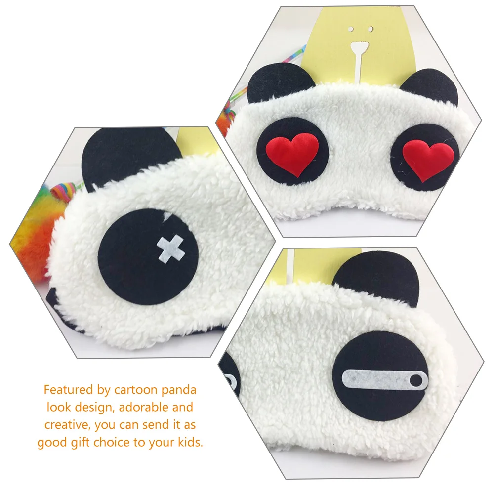 10 Pcs Sleep Sleep Mask Kids Kids Panda Blindfold Sleep Mask Kidss Girls Goggles Sleeping Kawaii Child