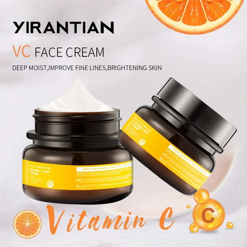 vitamin c whitening body lotion moisturizing delicate vitamin c body cross border Cross border YIRANTIAN Vitamin C Cream Moisturizing Moisturizing Improving Dark Brightening Firming  Whitening essence Cream