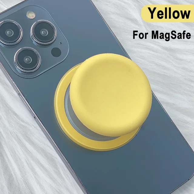 Magnetic Mobile Phone Grip with Silicone Cover
