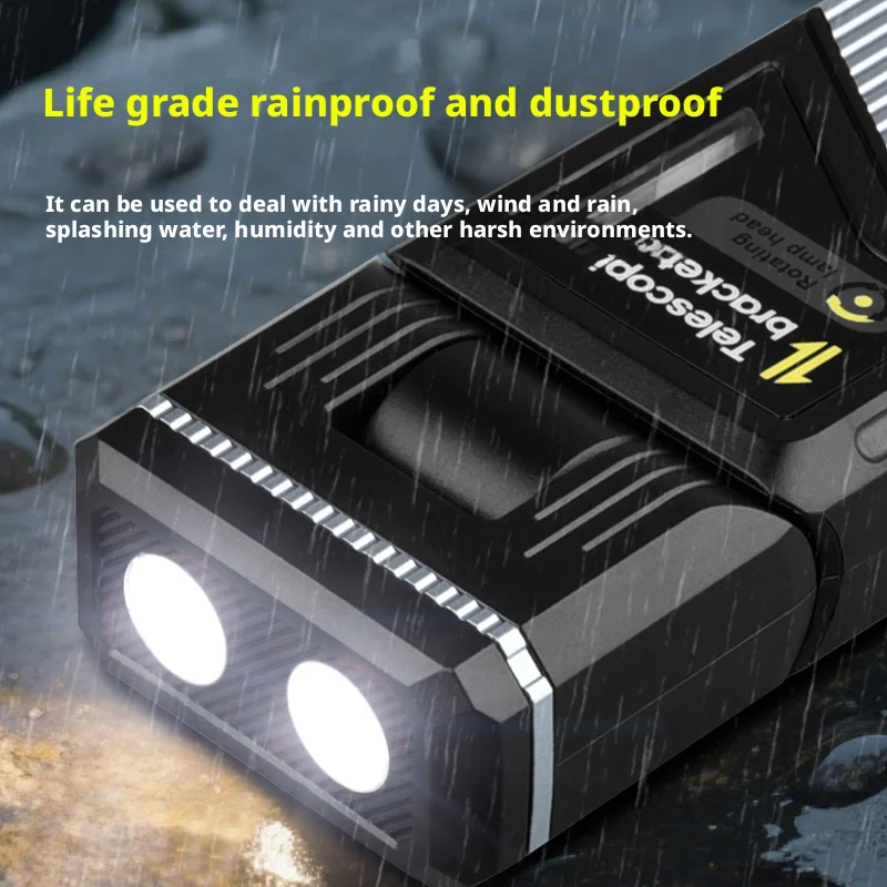 Enhanced LED Magnetic Work Light with Retractable and Rotatable Design for Versatile Outdoor and Inspection Use
