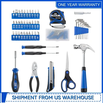 93-Piece Portable Tool Kit Home Repair Tool Set with Toolbox Organizer Small Starter Toolbox Kit for Students By Prostormer 3