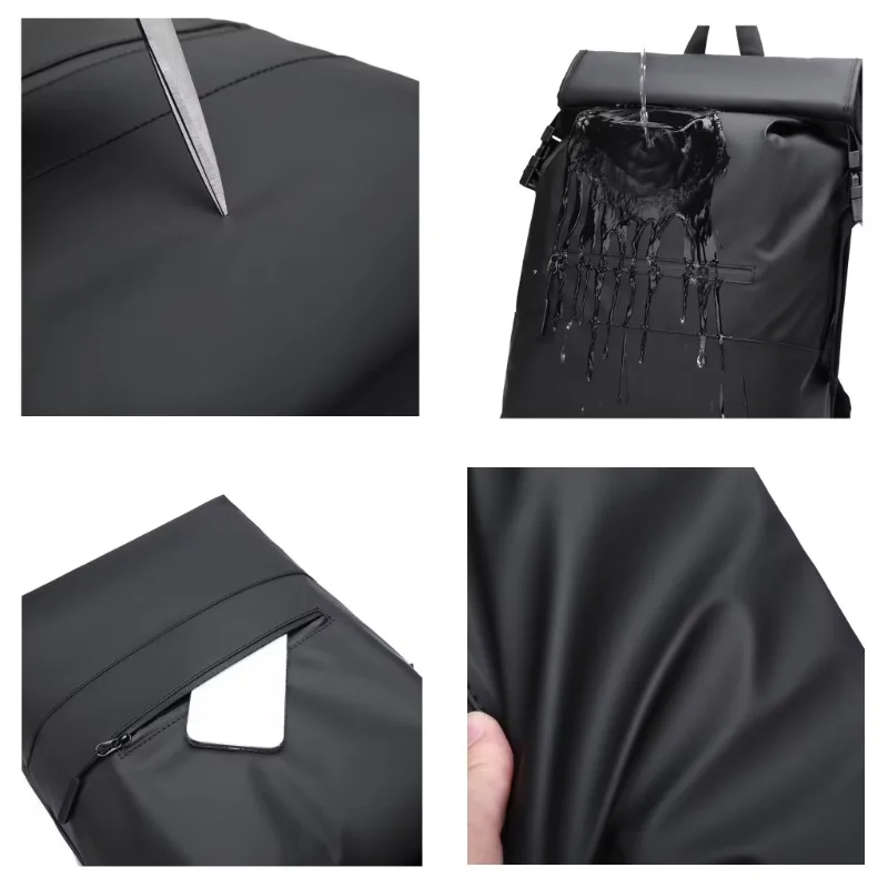 Fashion Minimalism Designer Waterproof Backpack Men's Large Capacity Business Commuter Backpack Urban Travel and University Bag 5