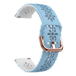 Universal 20mm Silicone Watchband Replacement Strap Bracelet for Honor Magic 2 42mm (G)