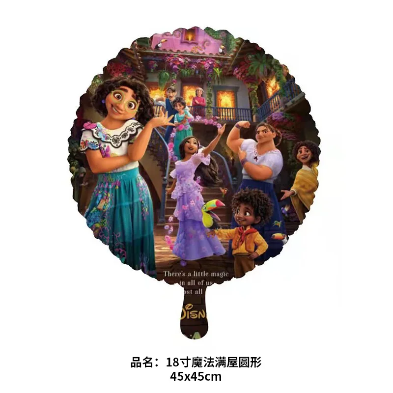 Disney Encanto Party Decorations Supplies Latex Balloon Tableware Cake Toppers Paper Plates Cups For Kids Birthday Toys Gifts 