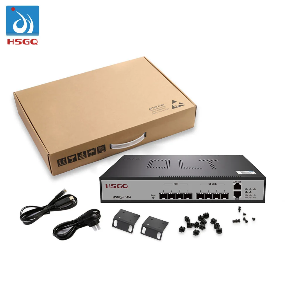 

HSGQ-E04M OLT EPON 4 Port Gigabit Mini OLT Gepon Fiber Optic Equipment Ma5608t FTTH EPON OLT