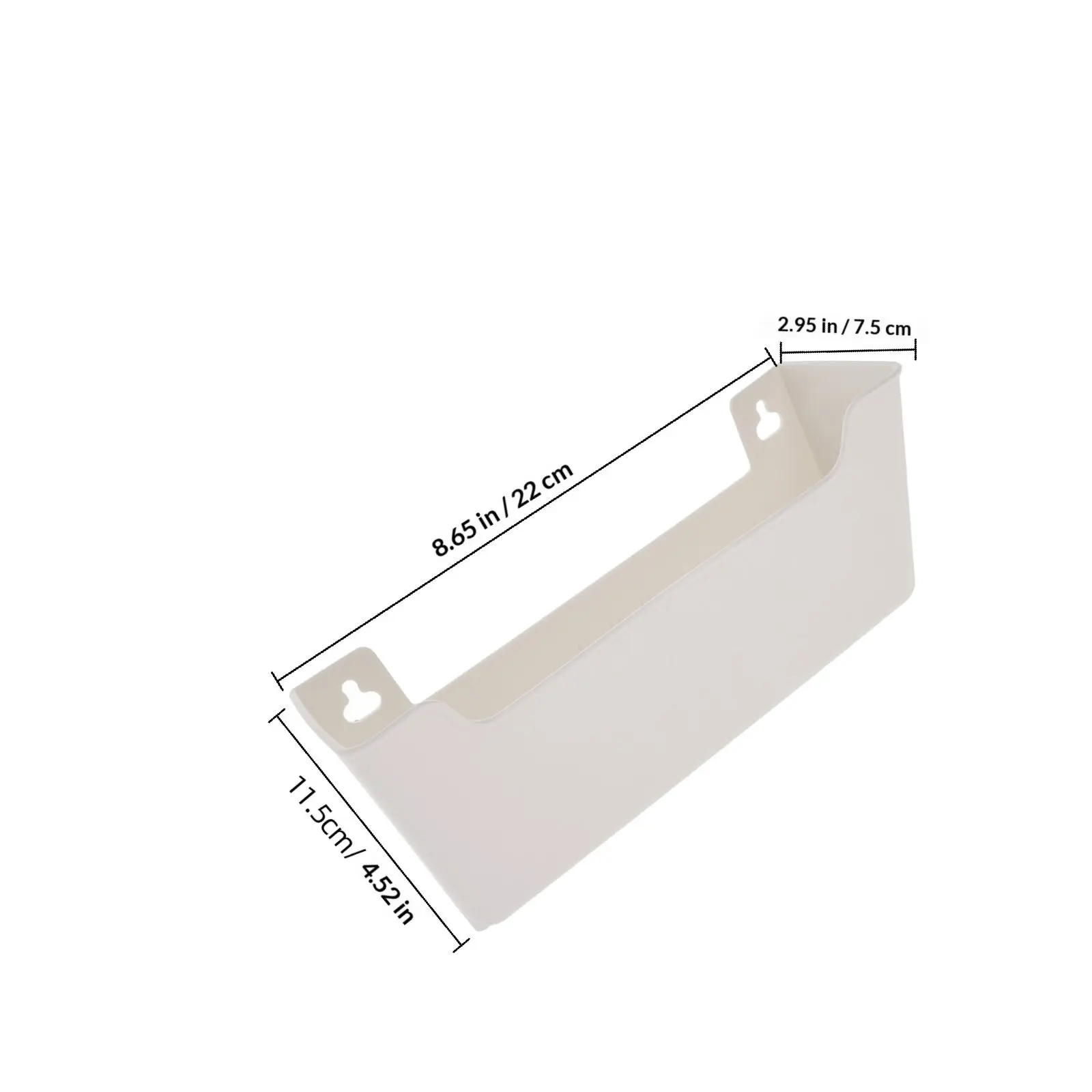 1 세트 플라스틱 벽걸이형 파일 정리함 다기능 파일 랙(메일, 잡지, 종이 문서 홀더, 사무실 보관함)