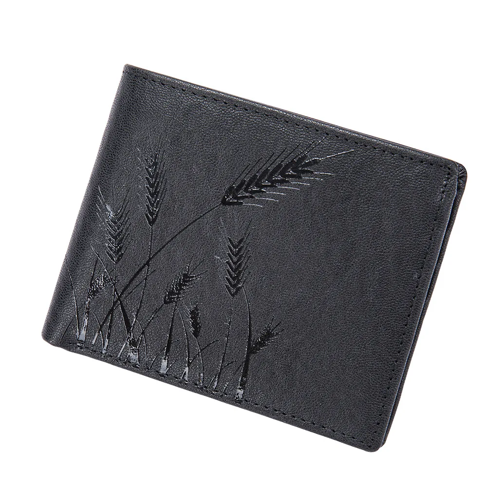 

New Designer Men Wallet 100% Genuine Leather Card Holder Brand Luxury Cowhide Purse Wallet Best Gift for Father Husband