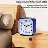 2025 NEW Simple Night Light Small Alarm Clock, Bedside Desktop with Snooze Function Household Creative Plastic Quartz Clock 4