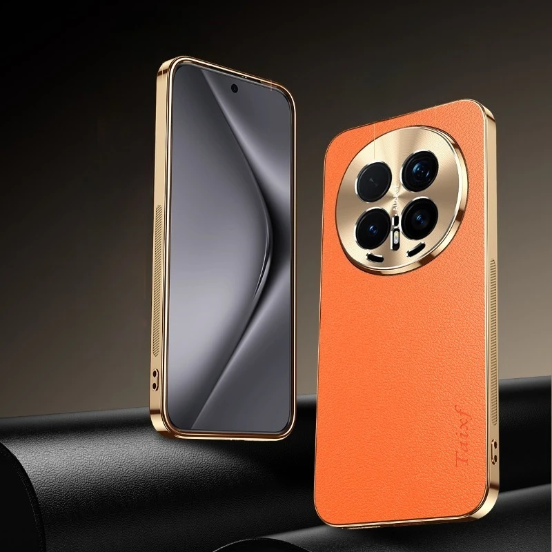 Honor Magic 8 PU Leather Plating Shockproof Lichee Pattern Case