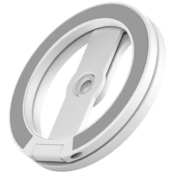Enhanced Magnetic Holder for Photography & Mobile Accessories - Portable & Foldable Stand (White)