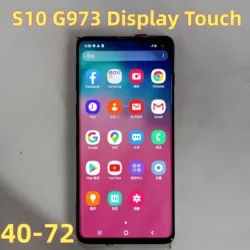 Écran LCD 6.1 d'origine pour SAMSUNG Galaxy S10 G973 G973F/DS G973U, SM-G9730 avec assemblage de Hébergements eur d'affichage en verre tactile