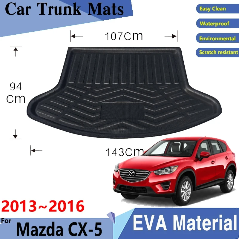 

Коврики для багажника автомобиля для Mazda CX 5, аксессуары, аксессуары, задний грузовой поднос для автомобиля CX5 2013 ~ 2016, коврик для багажника, устойчивые к загрязнениям прокладки, автомобильные аксессуары