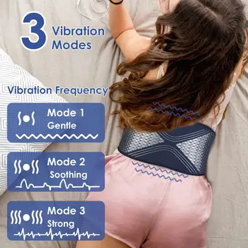 Rechargeable Heating Pad with Air Compression & Vibration for back , Waist, Shoulder Pain Relief - Lower for back Massager 6