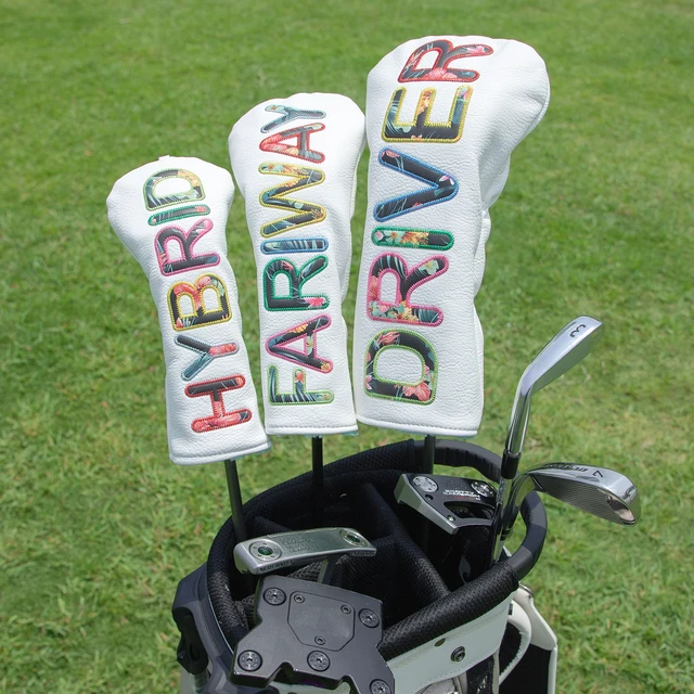 Premium Leather Golf Club Covers 2