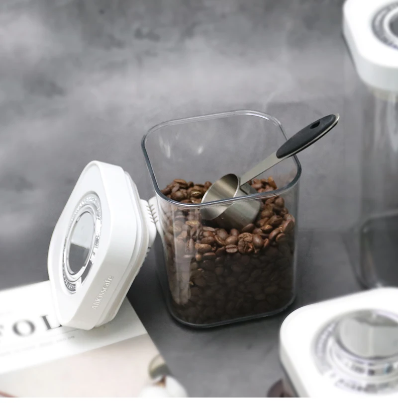 Kaffeebohnen Lagerung Vakuum Versiegelt Tank Kaffee Druck Versiegelt Tank Luftdicht Versiegelt Dosen Küche Lagerung Organizer Cafe Werkzeuge – Detail 9