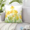 Hand Painted Yellow Daffodils Field Cushion Body Pillow Anime Cushion Cover 45*45 Pillow Case Pillow Cover 6