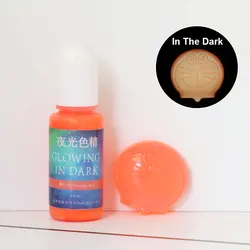 Vibrant Fluorescent Luminous Paint - 20 Colors Silicone Pigment (Orange Red)